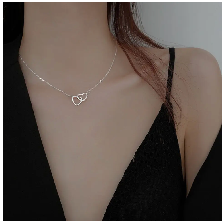 Necklace | Double Heart