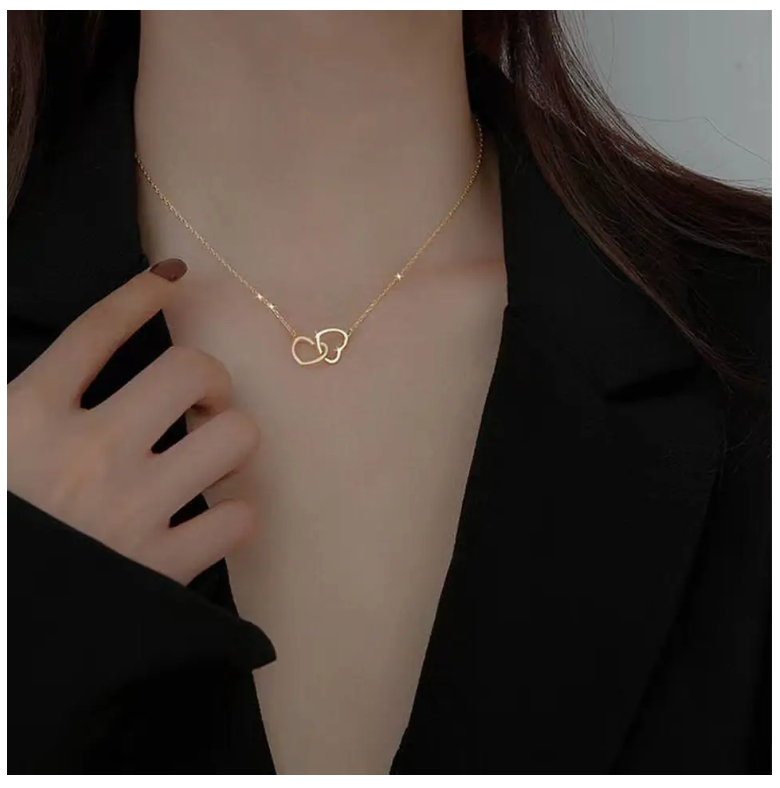 Necklace | Double Heart